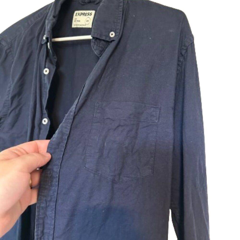 Classic Blue Express Button Down - image 4